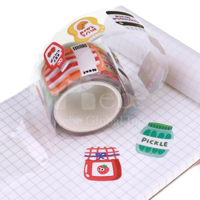 customized sticker paper tape
