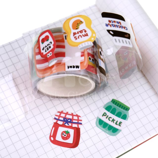 customized sticker paper tape