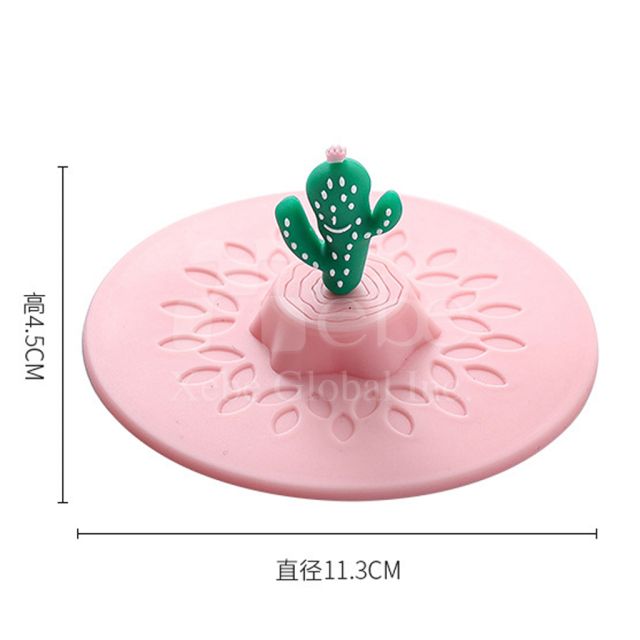 corporate mascot customized silicone cup lid