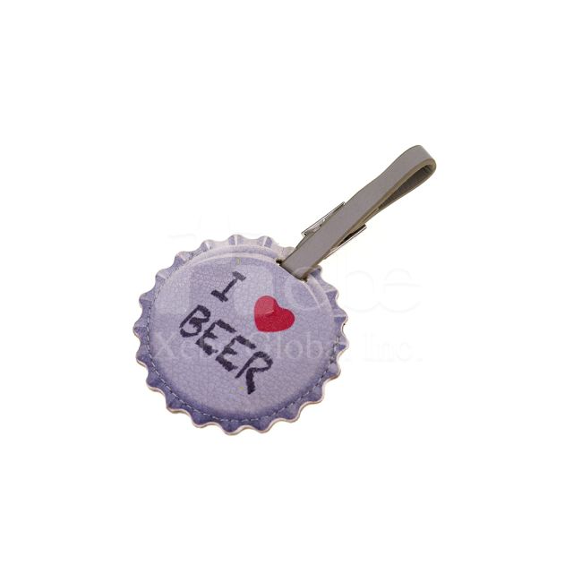 customized special shape beer cap luggage tag