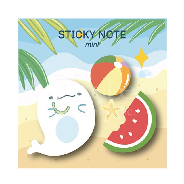 Summer beach personalized sticky notes