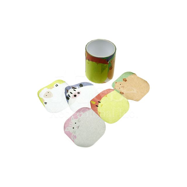 animal illustration customized washi tape