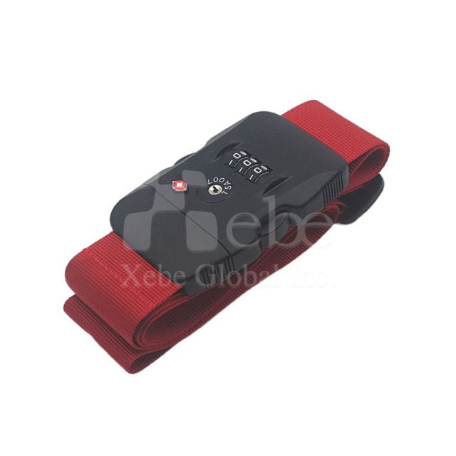 plain color TSA approved lock luggage strap