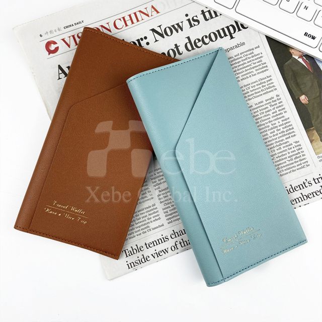 pink custom long passport holder multifunction