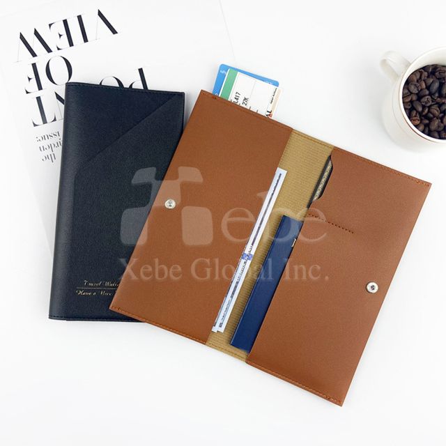 pink custom long passport holder multifunction