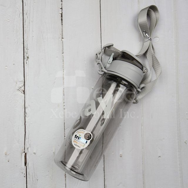 customized print sport bottle with strap