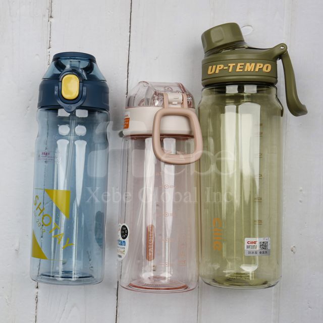 customized tritan sport water bottle with straw