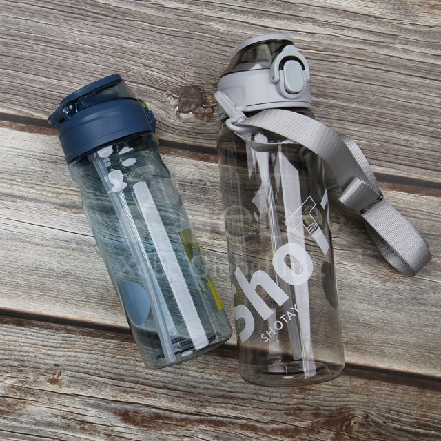 customized tritan sport water bottle with straw