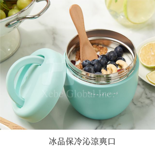 stainless steel insulated bowl custom logo print