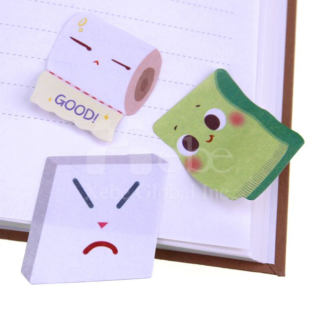 bathroom friends sticky note custom sticky notes