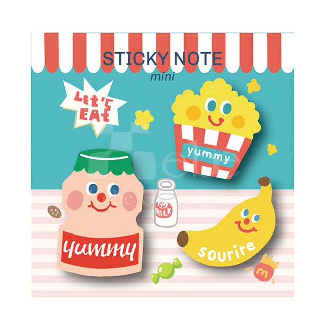 food shaped sticky note creative custom sticky note