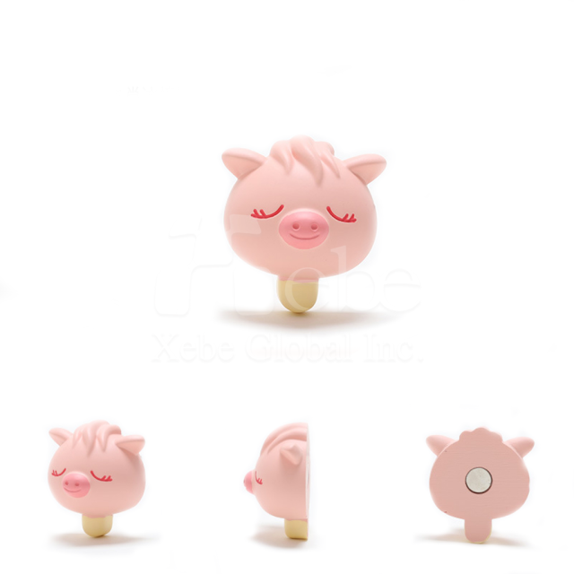 bangs piggy three-dimensional shape magnet