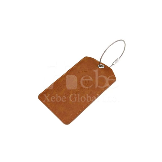 leather engraved luggage tag