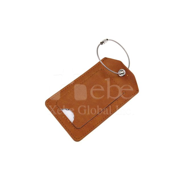 leather engraved luggage tag