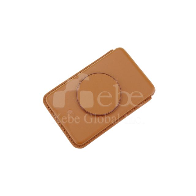 magnetic leather card holder