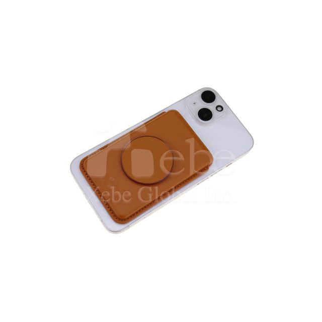 magnetic leather card holder