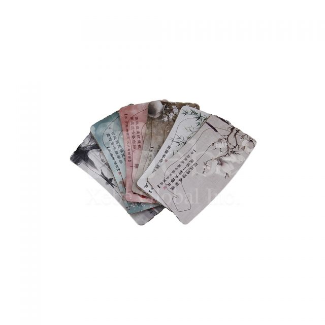 chinese style poetry themed corrugated cardboard cup sleeve bag