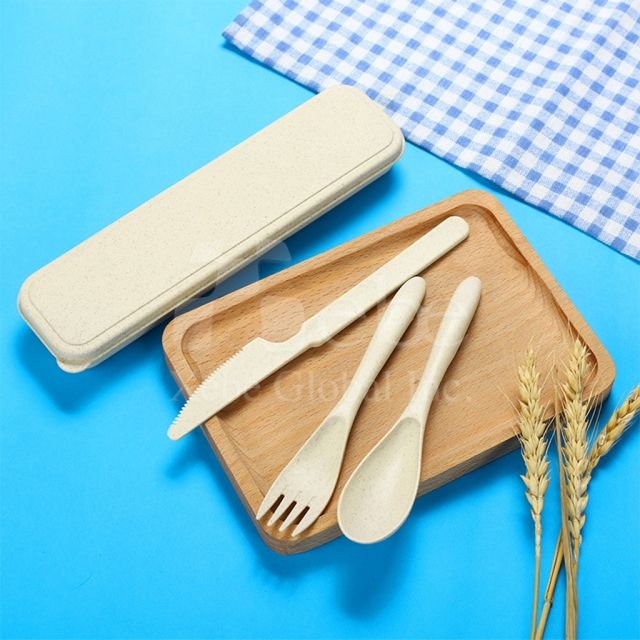 customized wheat environmentally friendly tableware set