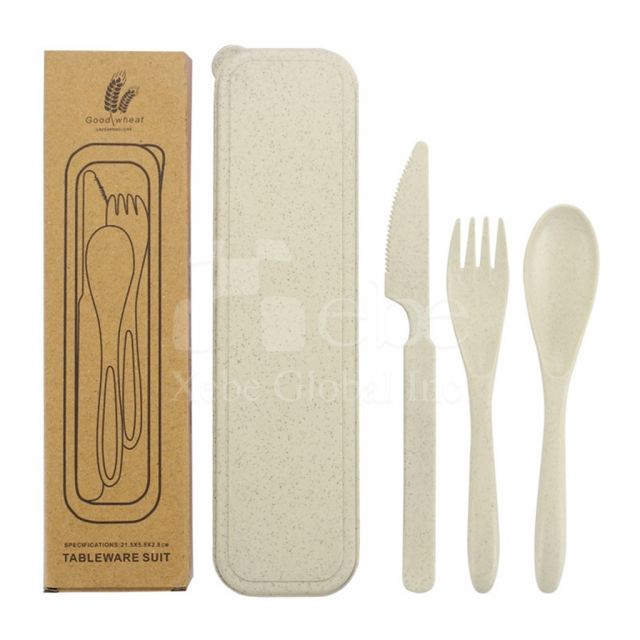 customized wheat environmentally friendly tableware set