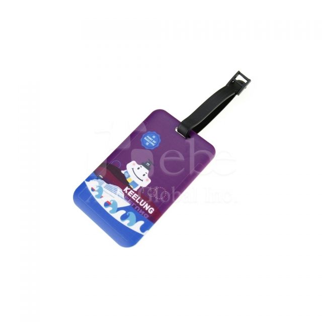 customized brand mascot luggage tags