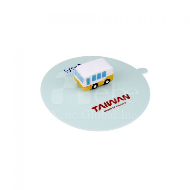bus shaped silicone cup lid