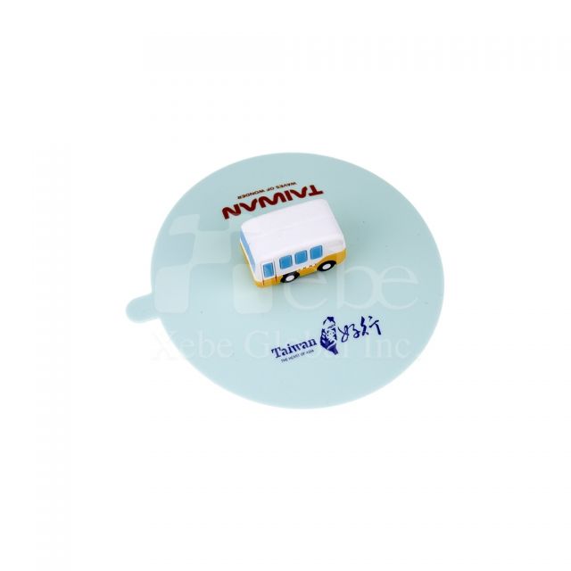 bus shaped silicone cup lid