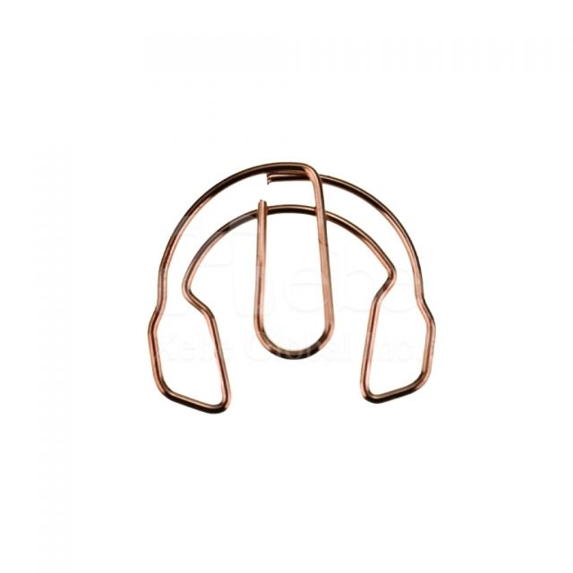 over-ear headphones shaped paperclip