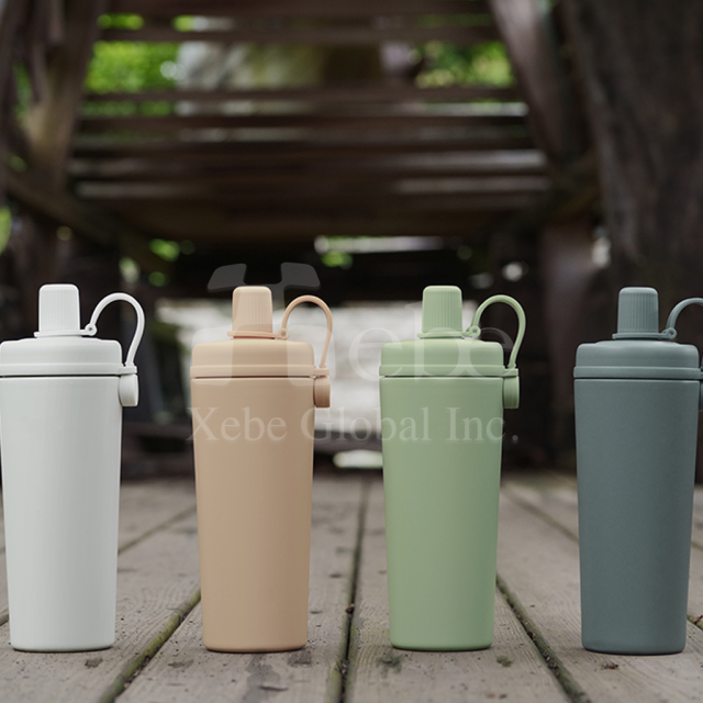 large capacity stainless steel straw bottle