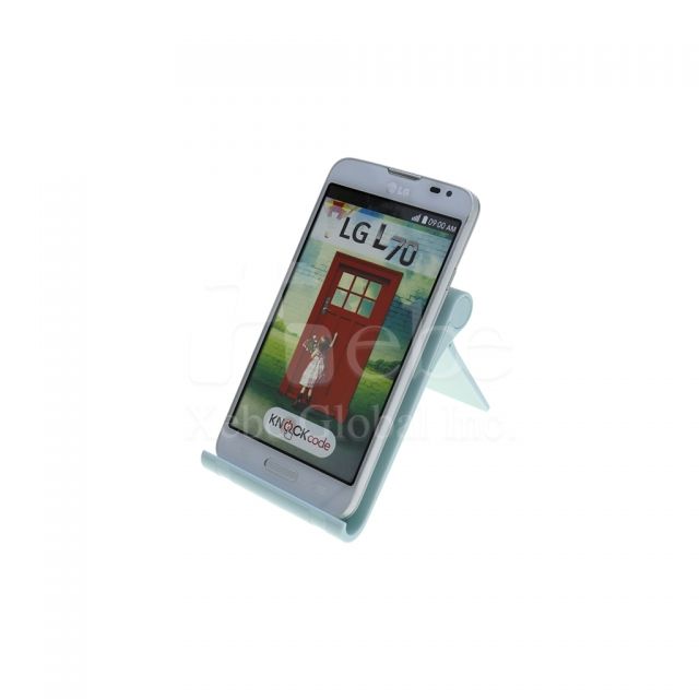 blue folding phone holder