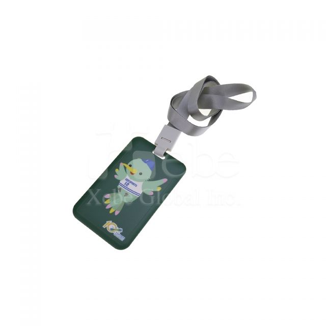 vertical mascot ID card holder production