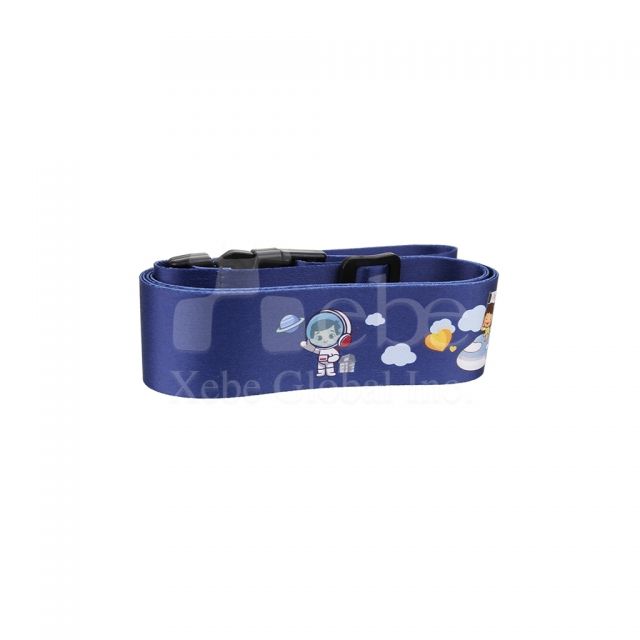 customized luggage straps with Q version patterns