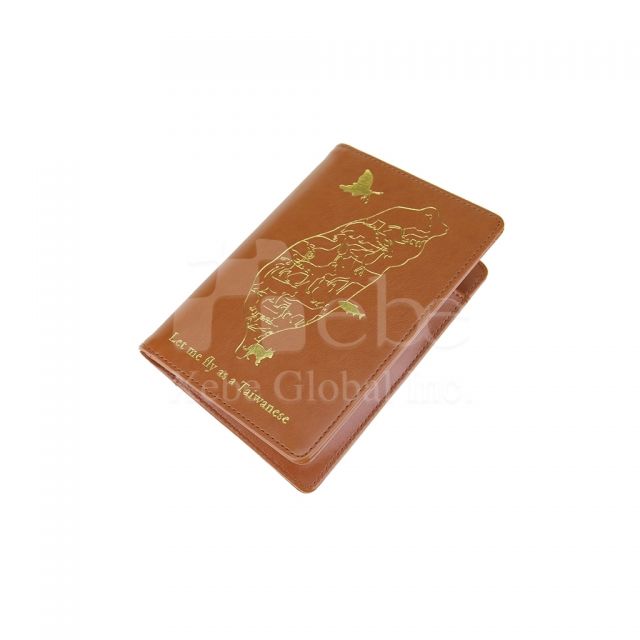 gold stamping customized passport holder