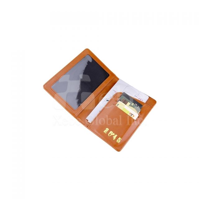 gold stamping customized passport holder