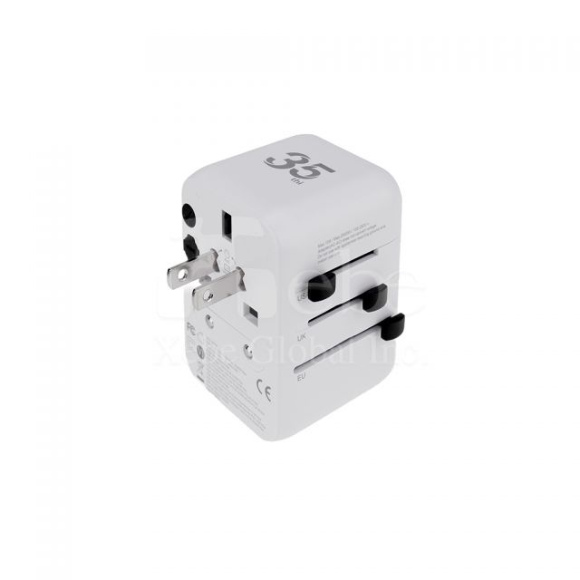 customized universal plug travel adapter charger printing