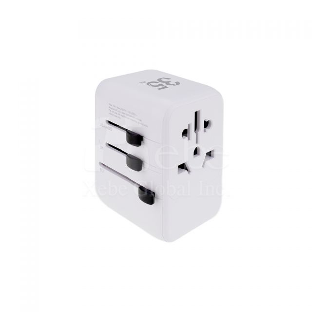 customized universal plug travel adapter charger printing