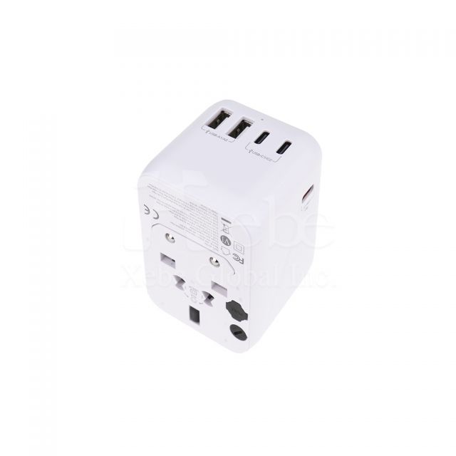 customized universal plug travel adapter charger printing