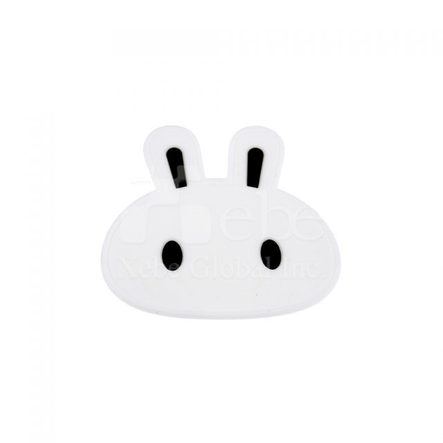 white bunny coaster