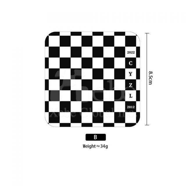 checkerboard coasters