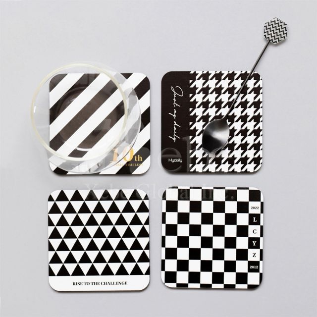 checkerboard coasters