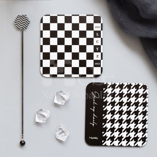 checkerboard coasters
