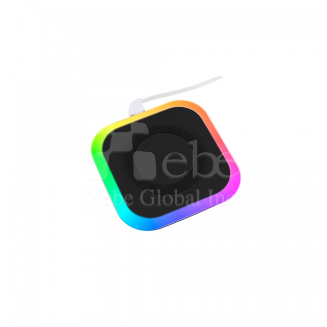 customized luminous square wireless charging pad