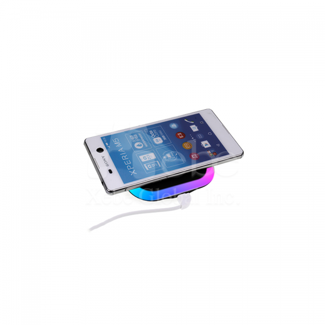 customized luminous square wireless charging pad