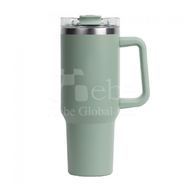 large capacity 304 stainless steel straw thermos bottle printing