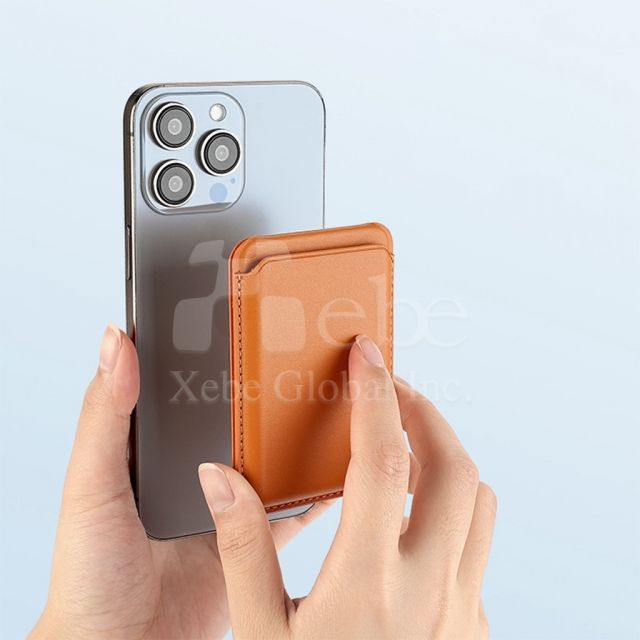 customized magsafe magnetic card holder mobile phone holder