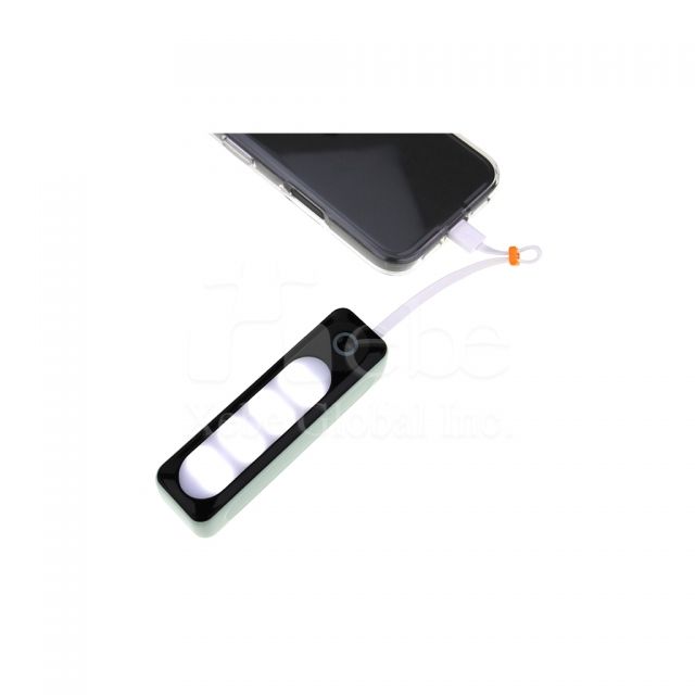 mini power bank with built in cable 3000mAh