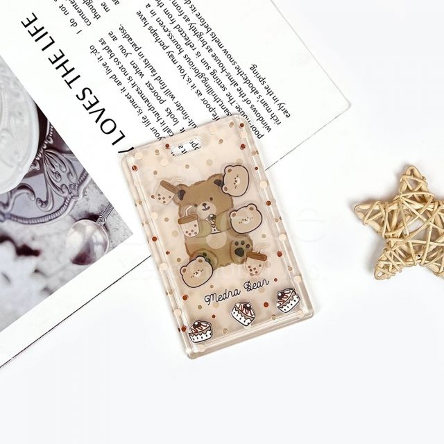 shake card holder customized acrylic card holder