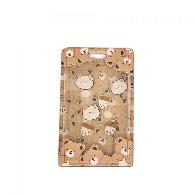 customized acrylic card holder shake