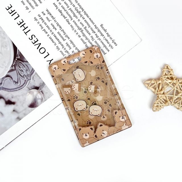 customized acrylic card holder shake