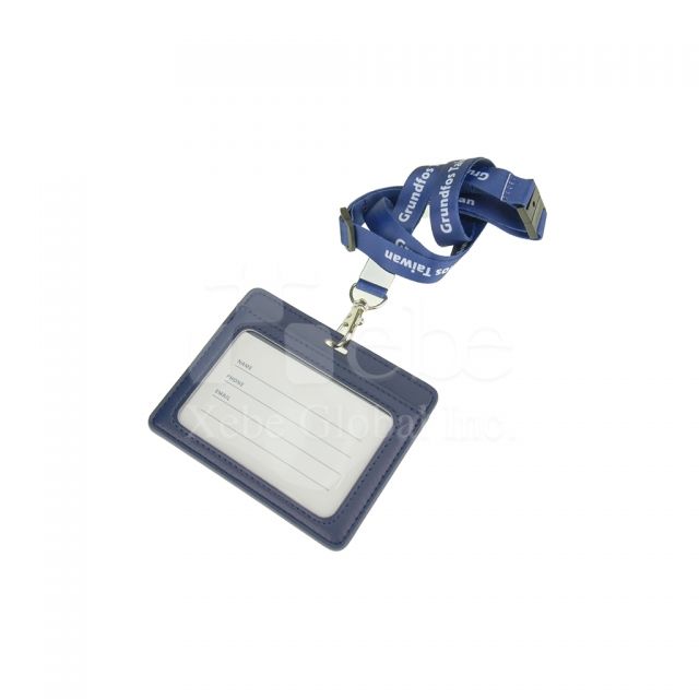 customized leather ID holder for enterprises