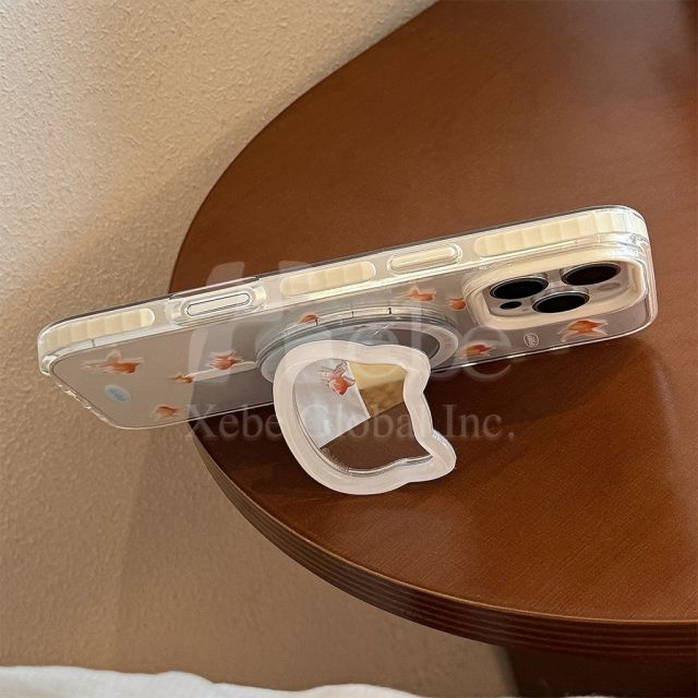 mirror customized airbag phone holder